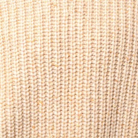 ラフシモンズ RAF SIMONS Bulky pearl ribbed roundneck sweater ウール アイボリー