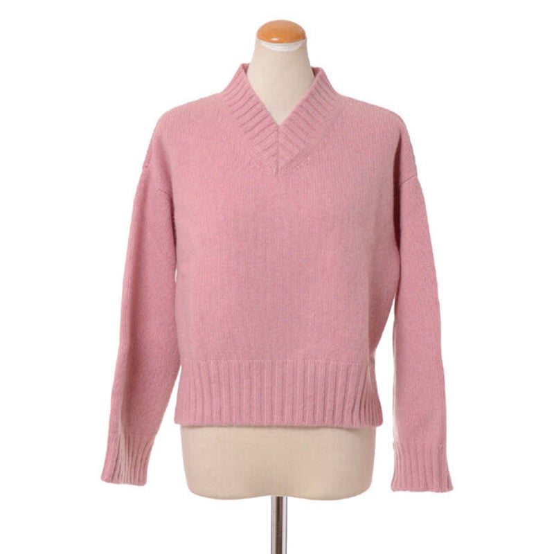 プリングル PRINGLE OF SCOTLAND Vネックセーター カシミア ダスティ
