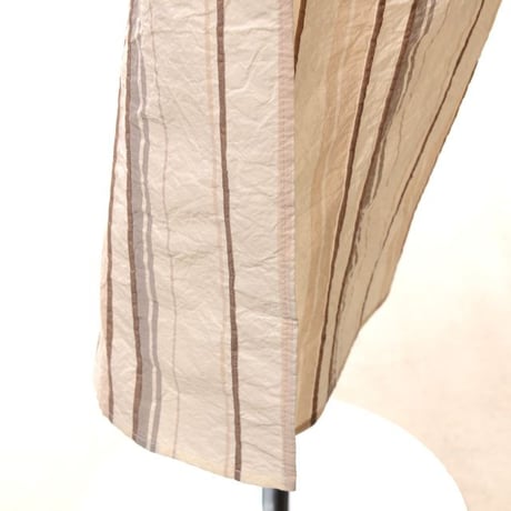 ブルネロクチネリ Brunello Cucinelli 変形スカート コットンリネン ストライプ