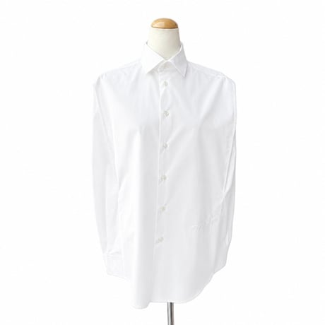エムエムシックス メゾンマルジェラ MM6 MAISON MARGIELA 襟付き変形ブラウス コットン ホワイト