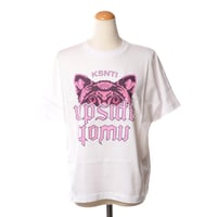 クリスティーナティ Kristina Ti ロゴアニマルTシャツ コットンジャージー ホワイト 正規取扱