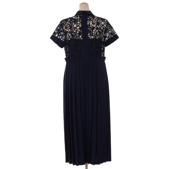 美品レキサミrekisamiドレープリボンレースジョッキーパンツブラックネイビー 美品レキサミrekisamiドレープリボンレースジョッキーパンツ