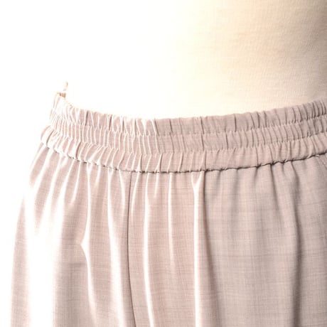 ロゼッタゲッティ ROSETTA GETTY ウエストゴムパンツ ウールストレッチ ベージュ