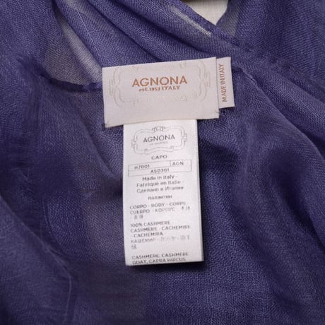 アニオナ AGNONA ストール カシミヤ パープル