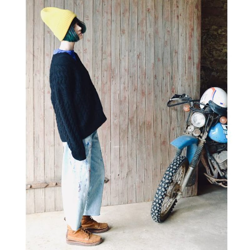 美品 クイーンアンドベル ピュアカシミヤ100% ニットポンチョプル