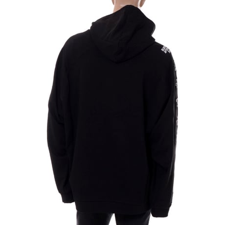 ラフシモンズ RAF SIMONS ティーンエイジ・ドリームスアンドテキストパッチ・オーバーサイズドパーカー コットン ブラック