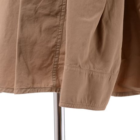 ルメール LEMAIRE タックシャツブラウス コットン キャメル