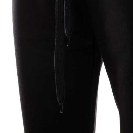 エムエムシックス メゾンマルジェラ MM6 MAISON MARGIELA サイドライン入りストレートパンツ コットン ブラック