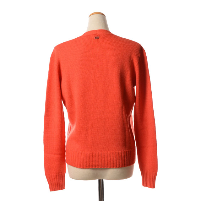 【アニオナ】AGNONA Vネック 長袖ニット　カシミヤ　レディース　40 M アニオナ AGNONA Vネックカーディガン カシミア ブラッド
