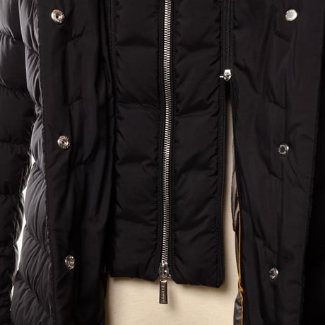 インポートブランド import brand MooRER ムーレー ベルト付きミディ丈コート ダウンフェザー ブラック