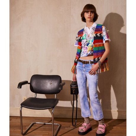 ディースクエアード Dsquared2 ポロシャツ風半袖カットソー コットン プリント