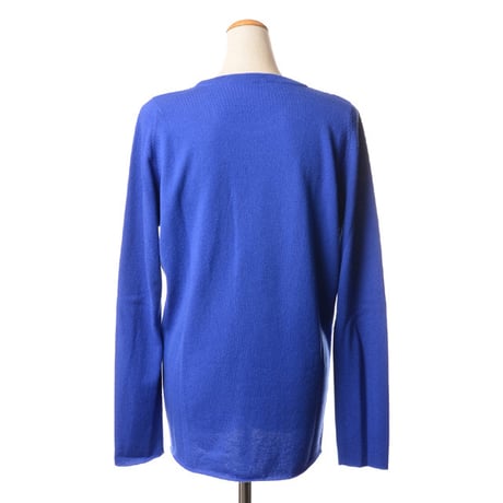 ルシアンペラフィネ Lucien Pellat Finet 丸首セーター カシミヤ ブルー