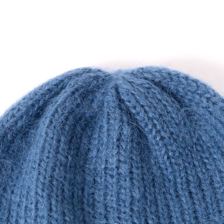ラフシモンズ RAF SIMONS Mohair balaclava ウール グレイブルー