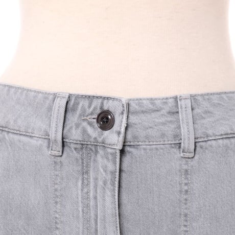 ルメール LEMAIRE ワイドジーンズ コットン パールグレー