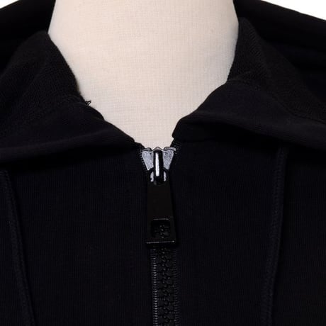 ラフシモンズ RAF SIMONS ミディアムレングスフリースケープ コットン ブラック