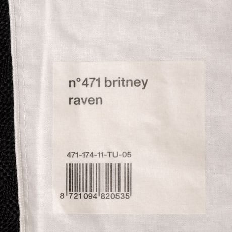 エクストリームカシミヤ extreme cashmere x n471britney コットンカシミア ブラック