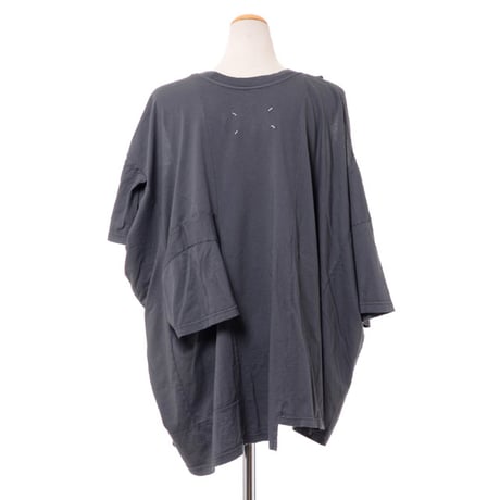 メゾン マルジェラ Maison Margiela ダブルスプライドカットソー コットンジャージー ダークグレー