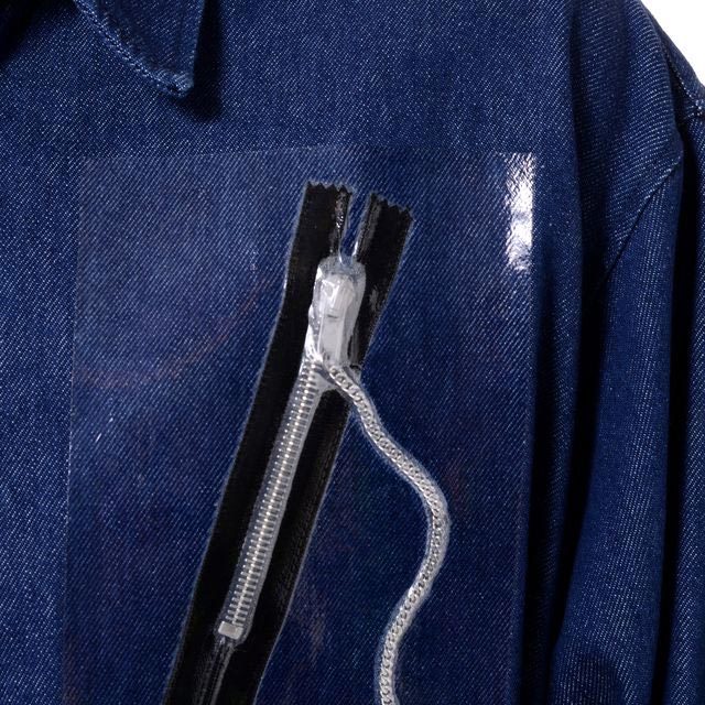 ラフシモンズ RAF SIMONS ジッパービッグフィットデニムシャツ