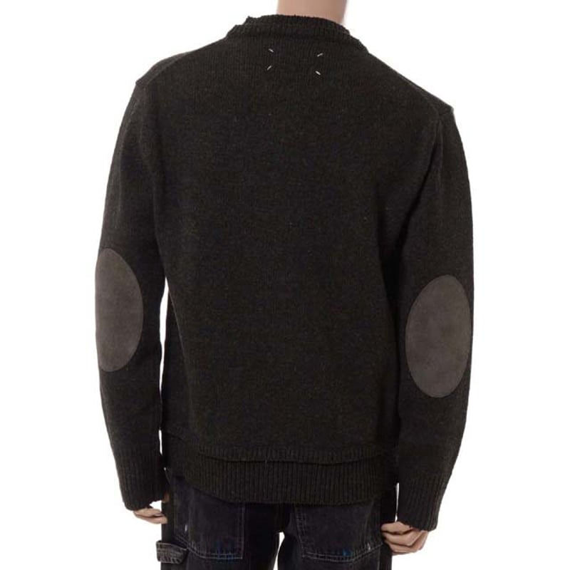 メゾン マルジェラ Maison Margiela エルボーパッチセーター ダーク  