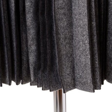 アーデム ERDEM アコーディオンプリーツスカート ウールなど グレー