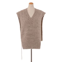 メゾン マルジェラ Maison Margiela Vネックニットタバード アルパカコットンなど ピスタチオ 正規取扱