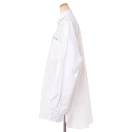 ラフシモンズ RAF SIMONS ビックシルエットブラウス コットン ホワイト