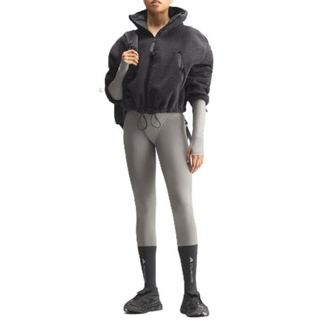 ステラマッカートニー stella mccartney アディダス adidas ジップフリース ポーラフリース ダークグレー 正規取扱