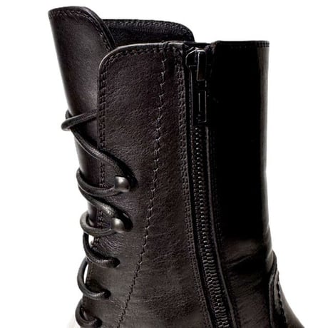 アンドゥムルメステール ann demeulemeester 後ろレースアップブーツ レディース レザー ブラック 正規取扱