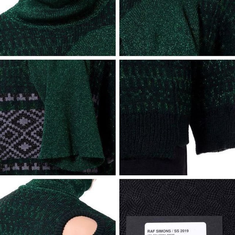 ジ*ー様 ラフシモンズ カットソー／RAF SIMONS タートル アーカイブ 21AW RAF SIMONS タートルネック Raf Simons Double Strap