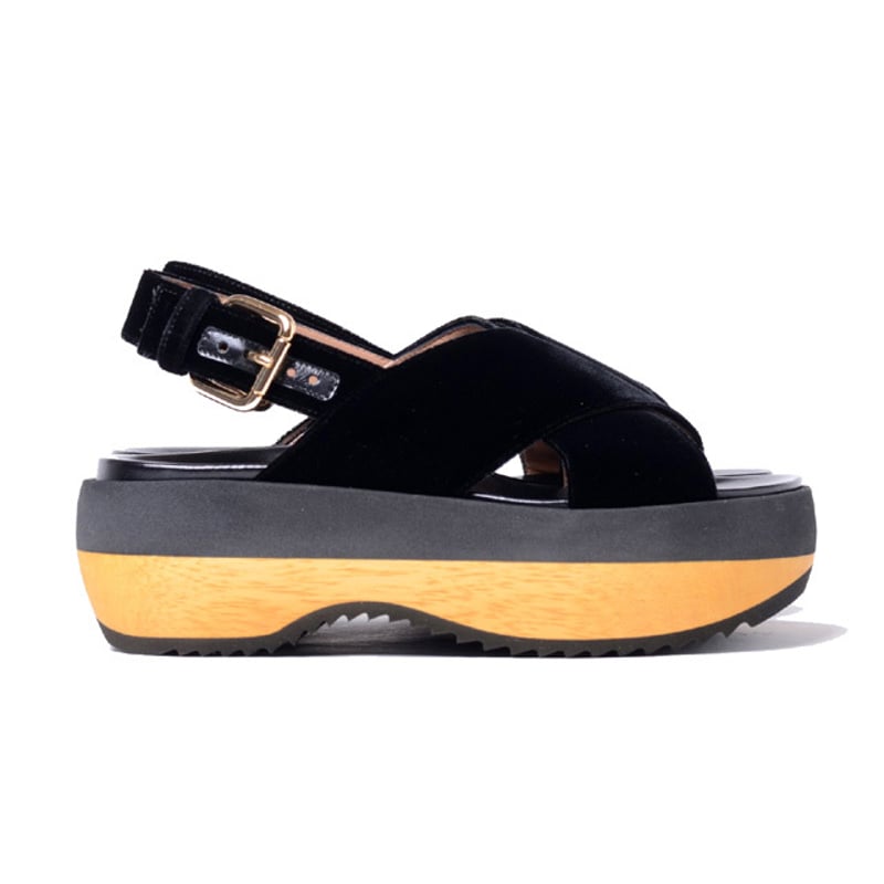 マルニ Marni 厚底サンダル ベルベットなど ブラック | YOKOAUNTY 