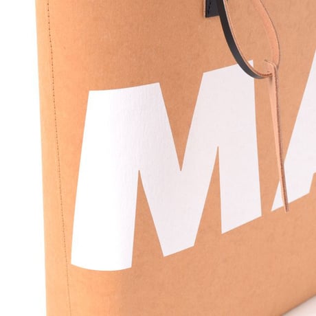 マルニ Marni TRIBECA ショッピングバッグ PVC ベージュホワイトロゴ
