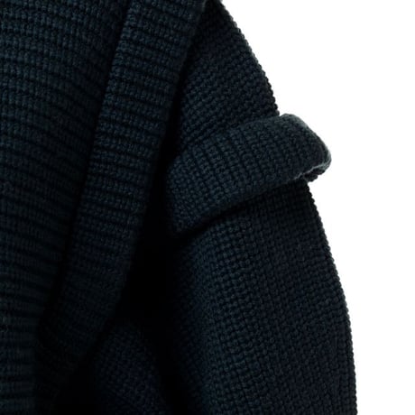 ダウェイ DAWEI ショルダータックセーター ウール フォレストグリーン