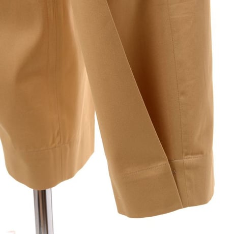 プルーンゴールドシュミット prune goldschmidt タック使いパンツ コットン キャメル