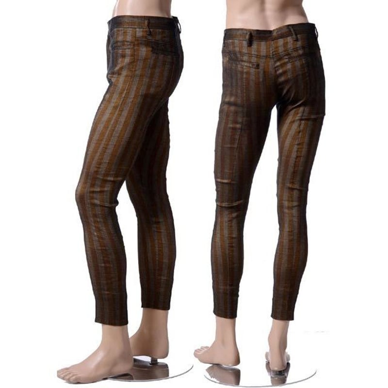 ハイダーアッカーマン Haider Ackermann ストレッチパンツ ストライプ 