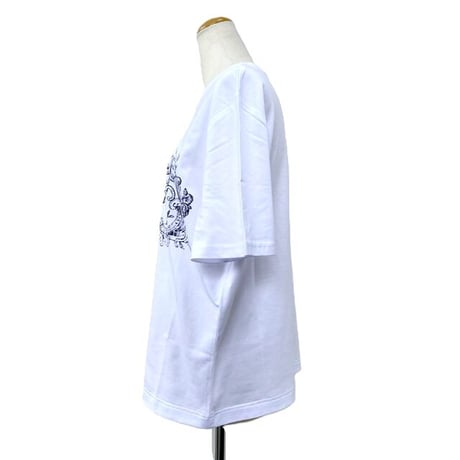 クリスティーナティ Kristina Ti ノスタルジアロゴＴシャツ コットンジャージー ホワイト 正規取扱