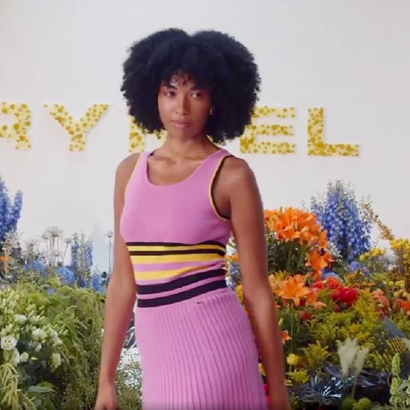 ソニアリキエル SONIA RYKIEL フレアーニットスカート リブ ソニアリキエル SONIA RYKIEL フレアーニットスカート リブ