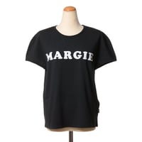 エムエムシックス メゾンマルジェラ MM6 MAISON MARGIELA ヴィンテージジャージーロゴTシャツ コットン ブラック 正規取扱