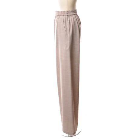 ロゼッタゲッティ ROSETTA GETTY ウエストゴムパンツ ウールストレッチ ベージュ