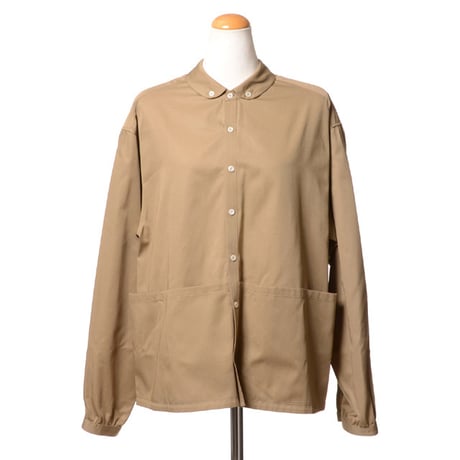 インポートブランド import brand メゾンジェジア MAISON JEJIA ポケット付きブラウス コットン 濃いベージュ