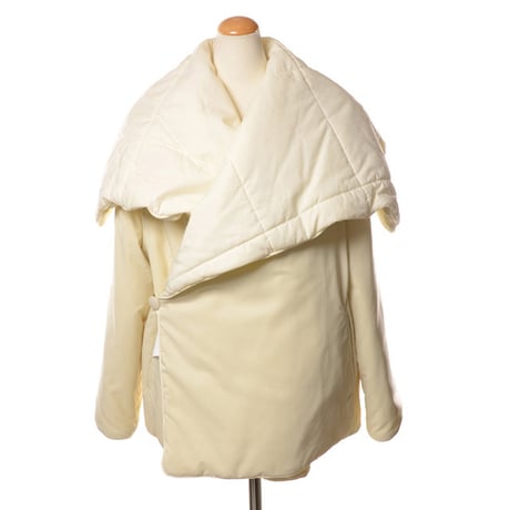 エムエムシックス メゾンマルジェラ MM6 MAISON MARGIELA 中綿Aラインコート ポリエステルなど アイボリー