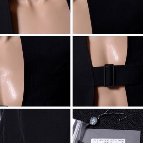アレキサンダーマックイーン Alexander McQueen ジャケット 背抜き ブラック