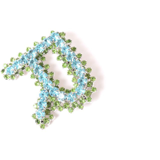 ロシャス ROCHAS Rビジューブローチ クリスタルなど ライトパステル