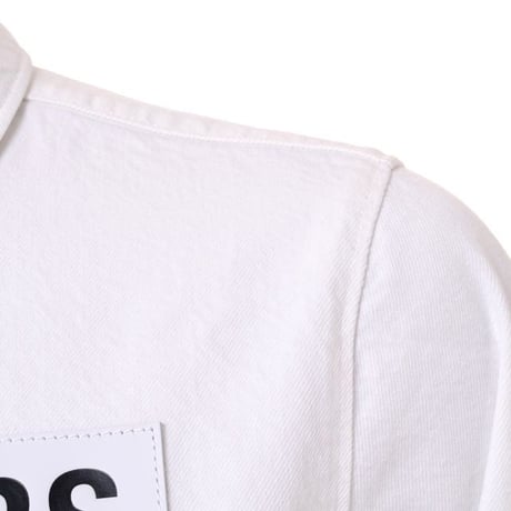 ラフシモンズ RAF SIMONS スリムフィットデニムシャツ コットン ホワイト