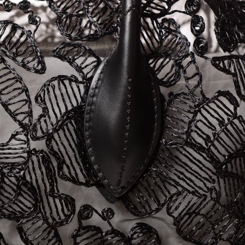 エルマノシェルビーノ ermanno scervino 総レーストートバッグ