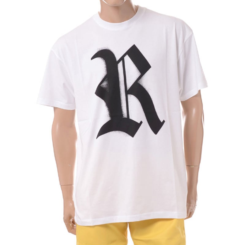 ラフシモンズ RAF SIMONS Big fit T-shirts with R print