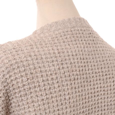 ブルネロクチネリ Brunello Cucinelli ワッフルセーター ウールカシミア ミルクティ