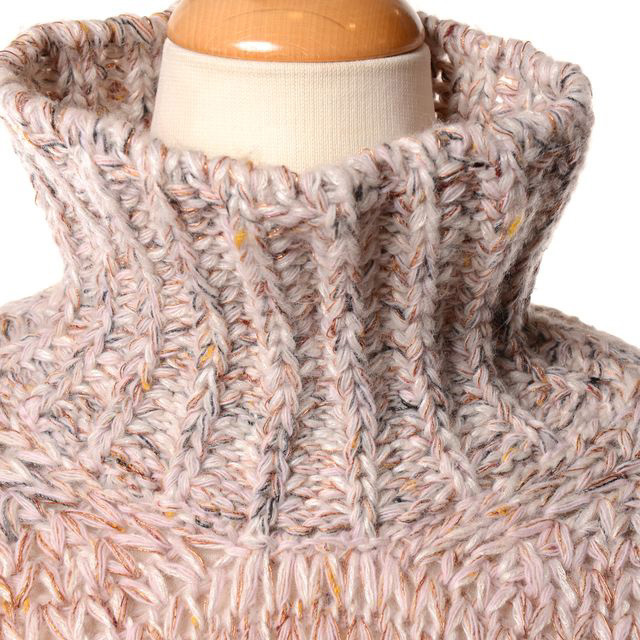 美品✨CIVIDINI バイカラー切替ウール ハイネックニット イタリア製 44 インポートブランド import brand チヴィディーニ CIVIDINI