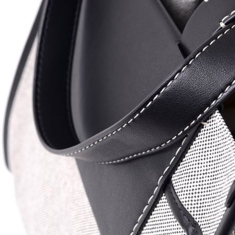 プロエンザスクーラー Proenza Schouler ラージモリストートバッグ キャンバス ホワイトブラック