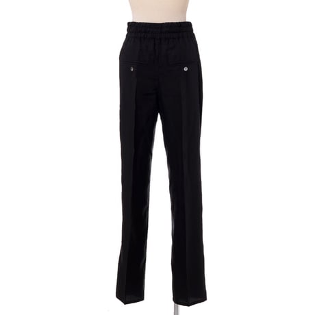 イザベルマラン ISABEL MARANT ハイウエストゴムパンツ 再生繊維 フェデックブラック