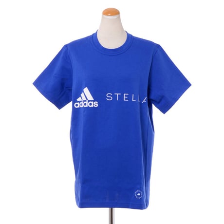 ステラマッカートニー stella mccartney ロゴTシャツ オーガニックコットンとリサイクル素材 ブルー